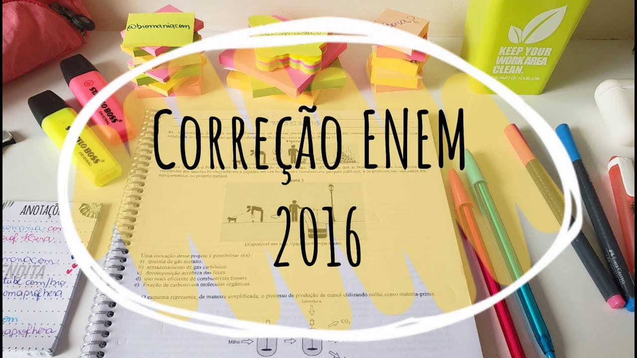 Thumbnail: Correção ENEM 2016 - Biologia