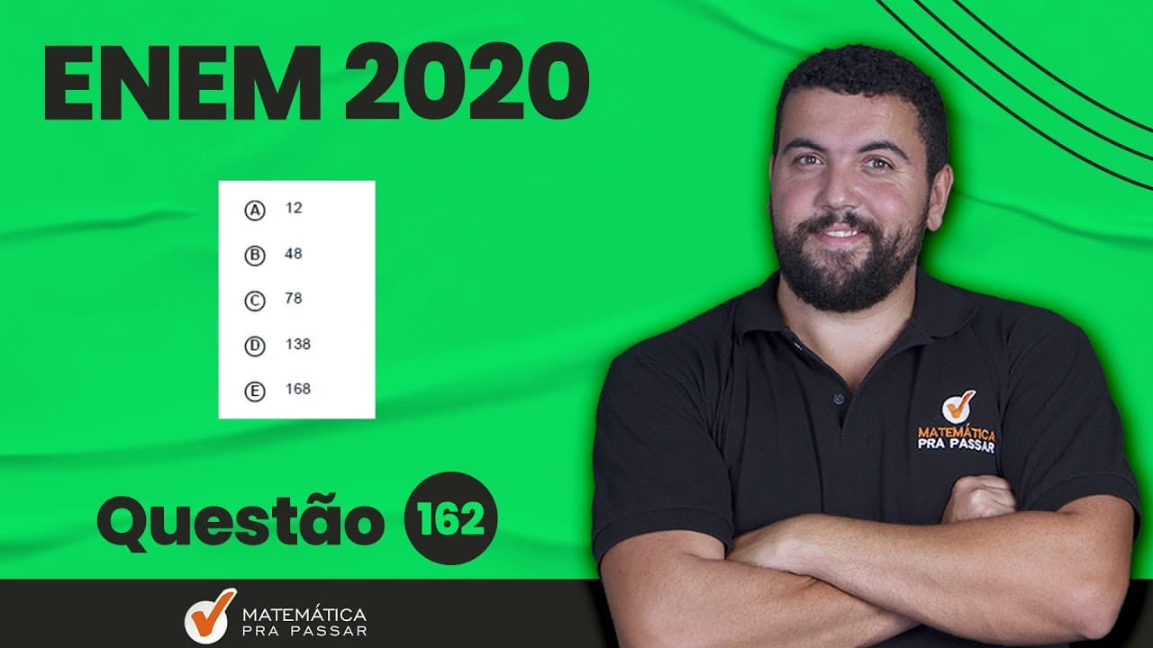 Thumbnail: 🔴. Questão 162 | Digital | Matemática ENEM 2020 : Uma pessoa possuía um lote com área.