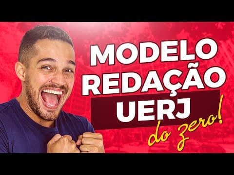 Thumbnail da aula: Redação Modelo UERJ 2026 do ZERO | PROFINHO