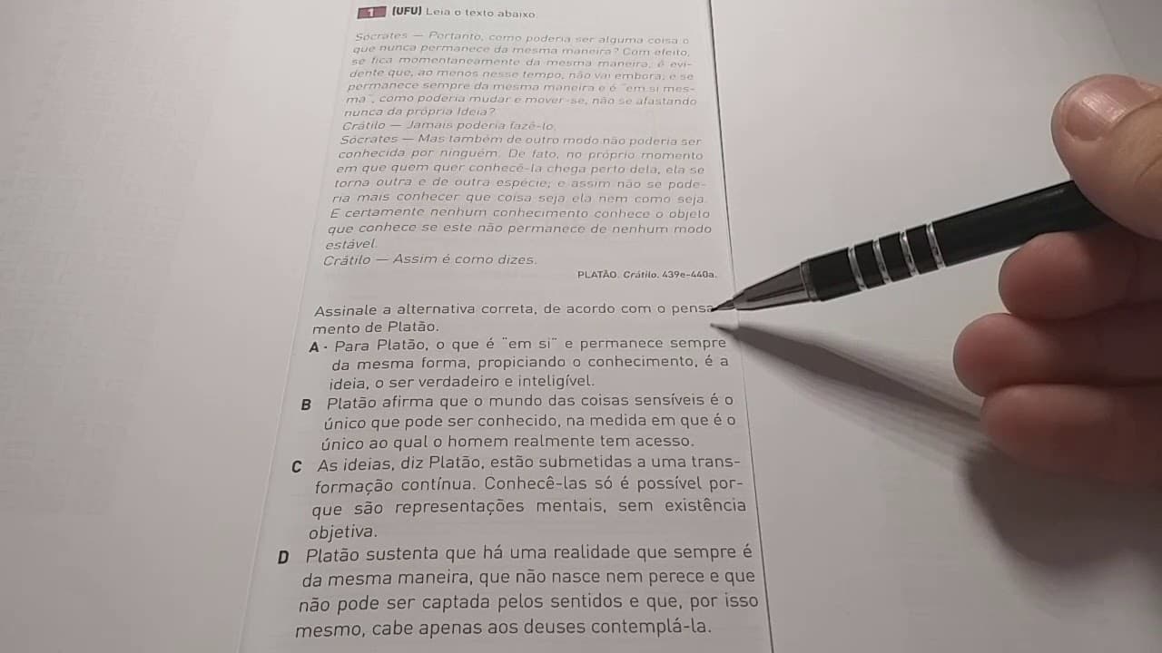 Thumbnail: REVISÃO Resolução de questões FILOSOFIA