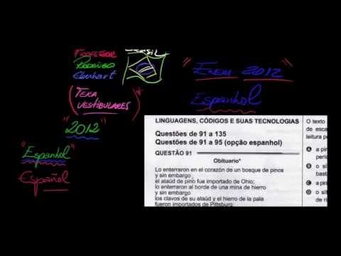 Thumbnail da aula: ENEM 2012 ling espanhol q91 95 # 10