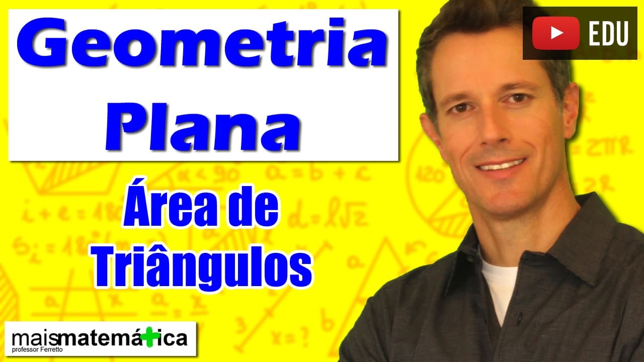 Thumbnail: Geometria Plana: Área de Triângulos (Aula 8)