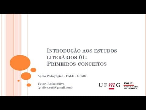 Thumbnail da aula: Introdução aos Estudos Literários 01: Primeiros conceitos
