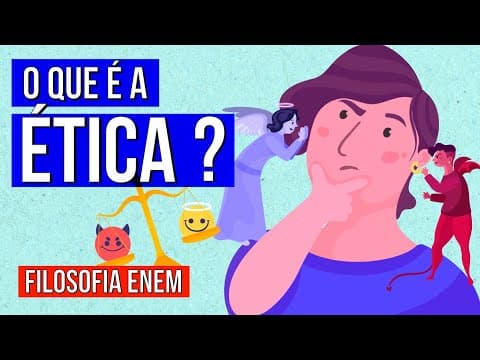 Thumbnail da aula: O QUE É A ÉTICA? | Resumo de Filosofia Enem. Prof. Marciel Evangelista Cataneo