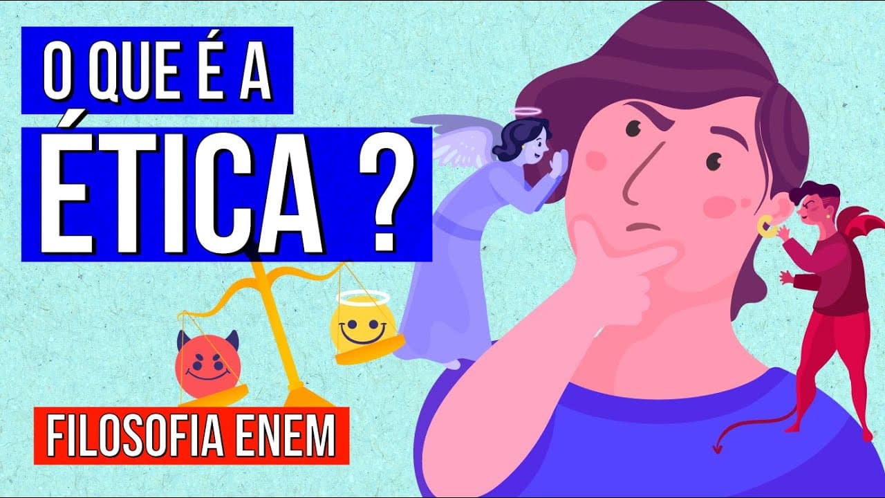 Thumbnail: O QUE É A ÉTICA? | Resumo de Filosofia Enem. Prof. Marciel Evangelista Cataneo