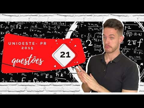Thumbnail da aula: UNIOESTE 2015 - QUESTÃO 21 - A FIGURA ABAIXO REPRESENTA UM PAR DE PLACAS CONDUTORAS PARALELAS E