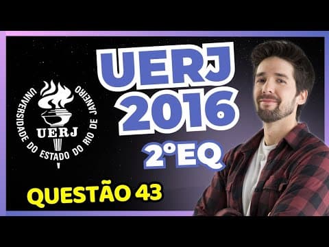 Thumbnail da aula: QUESTÃO 43 UERJ 2016 2º EQ: Para diferenciar os hidrocarbonetos etano e eteno em uma mistura gasosa,