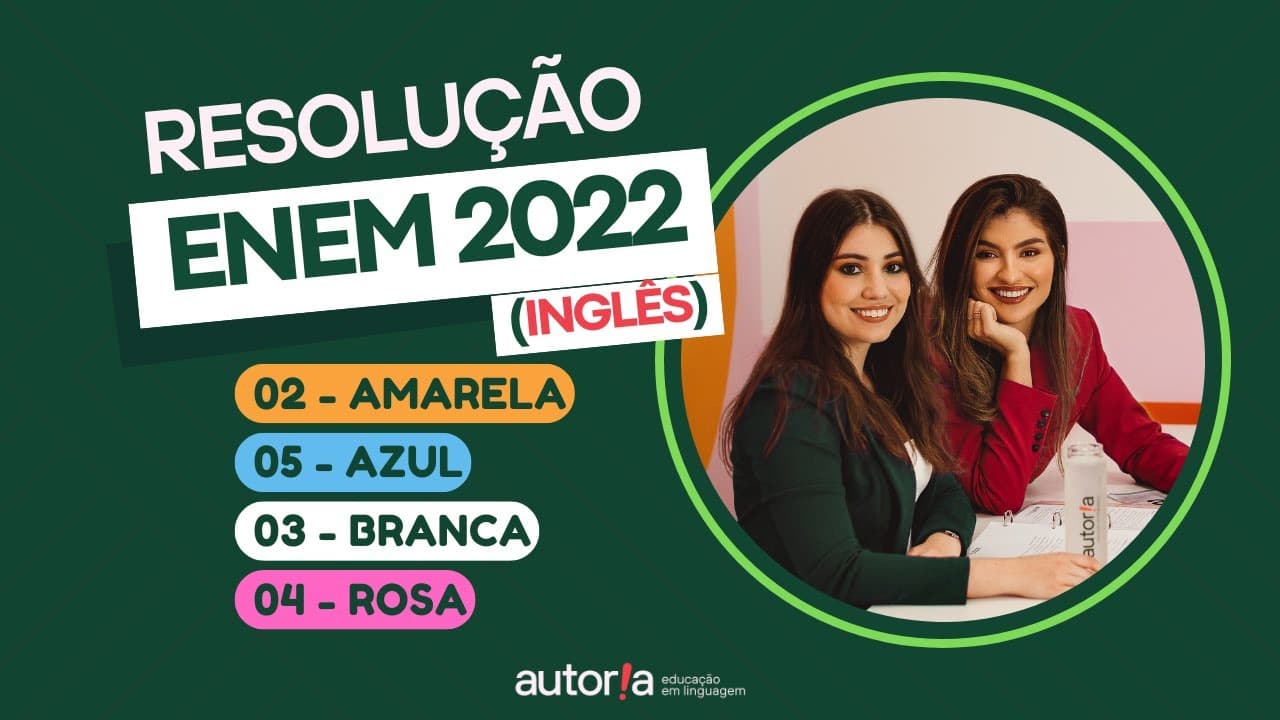 Thumbnail: Enem 2022 - Autoria Linguagem - Questão 02 | Linguagens, prova amarela