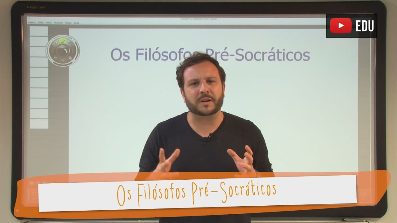 Thumbnail: Videoaulas Poliedro | Os filósofos Pré-Socráticos