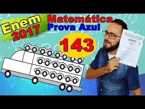 Thumbnail da aula: Enem 2017 - Q. 143 - prova azul de matemática (combinação completa)