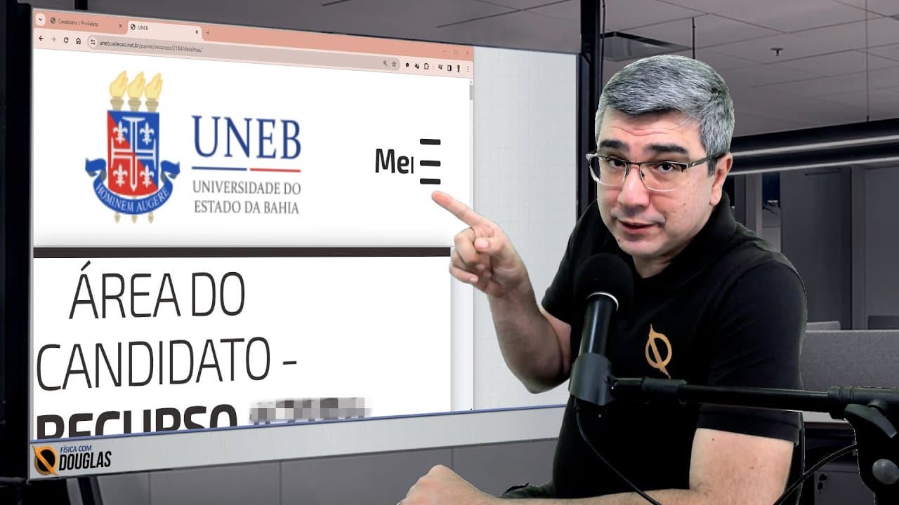 Thumbnail: AGORA DEU 💩 NA BANCA DA UNEB 2024 | Não revisaram a massa 80 kg versus 90 kg