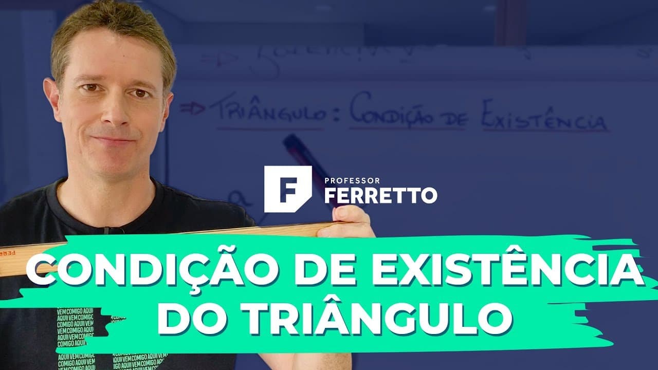Thumbnail: Triângulo ➡️ Condição de Existência