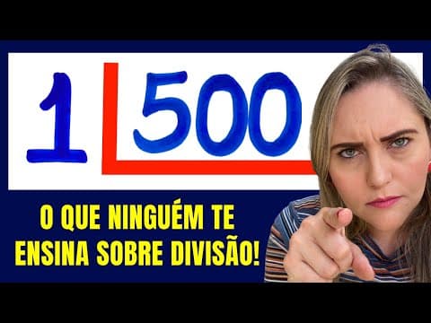 Thumbnail da aula: 🤯😱NUNCA MAIS ERRE DIVISÃO !! Matemática básica todo dia.📚🚀