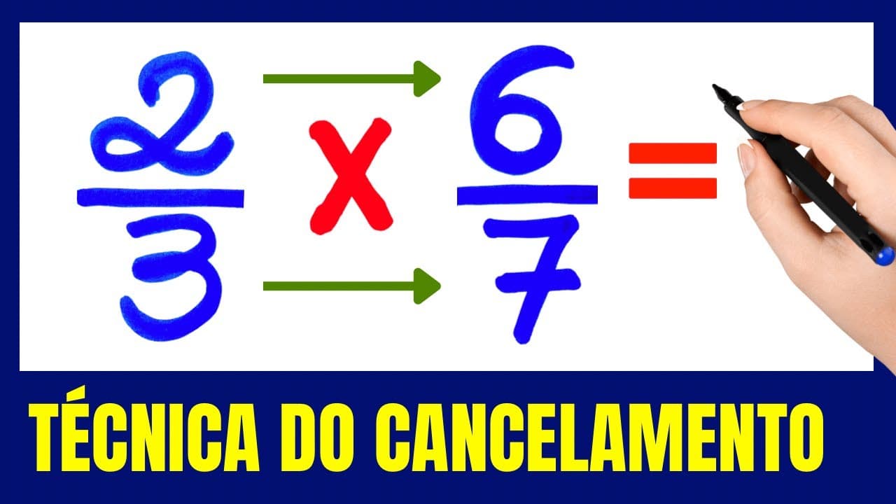Thumbnail: MULTIPLICAÇÃO DE FRAÇÃO , TÉCNICA DE CANCELAMENTO DETALHADA!!