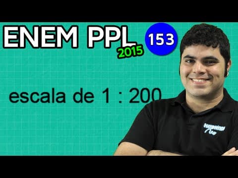 Thumbnail da aula: ENEM PPL 2015 Matemática #18 - Escala e Conversão de Metros para Centímetros