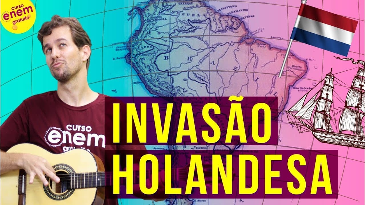 Thumbnail: INVASÃO HOLANDESA - BRASIL COLÔNIA | Resumo de História do Brasil para o Enem
