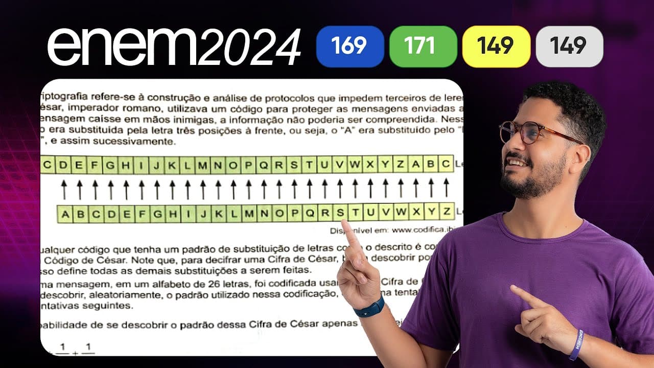 Thumbnail: Questão 169 - Caderno Azul |  | MATEMÁTICA ENEM 2024