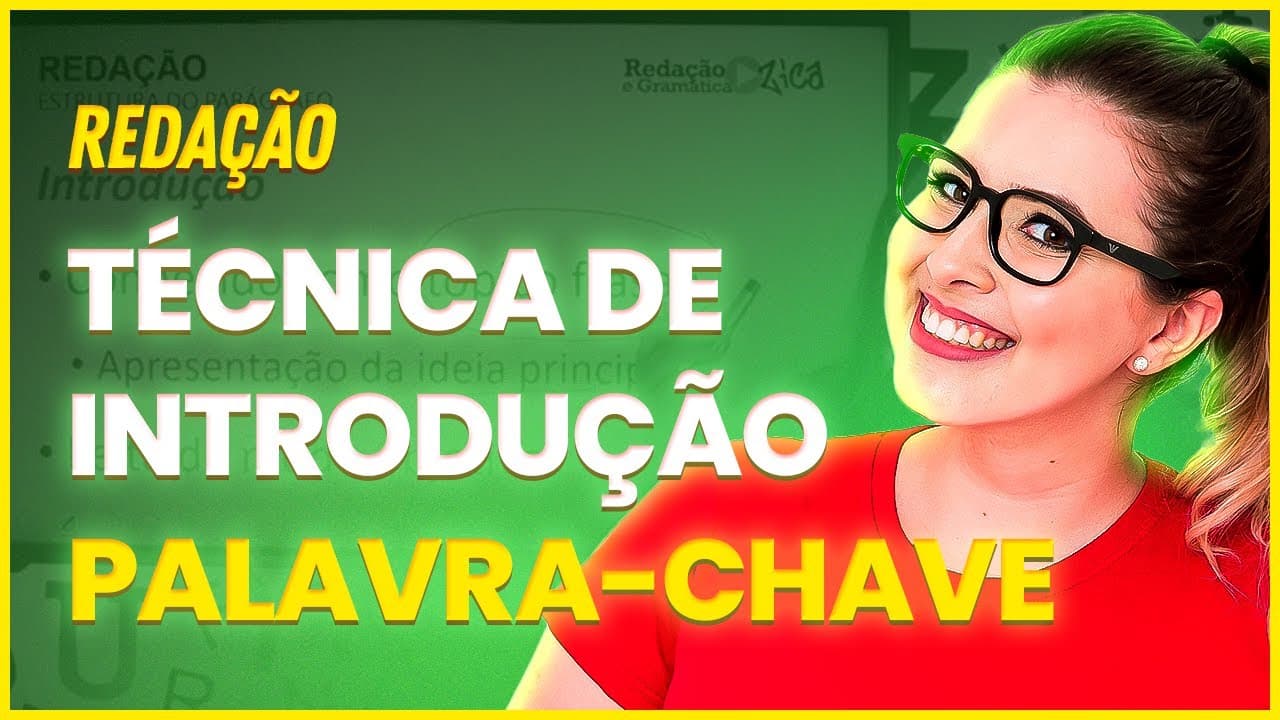 Thumbnail: INTRODUÇÃO PRONTA DE REDAÇÃO (PARA CONCURSO PÚBLICO/ENEM/VESTIBULAR) - Profa. Pamba