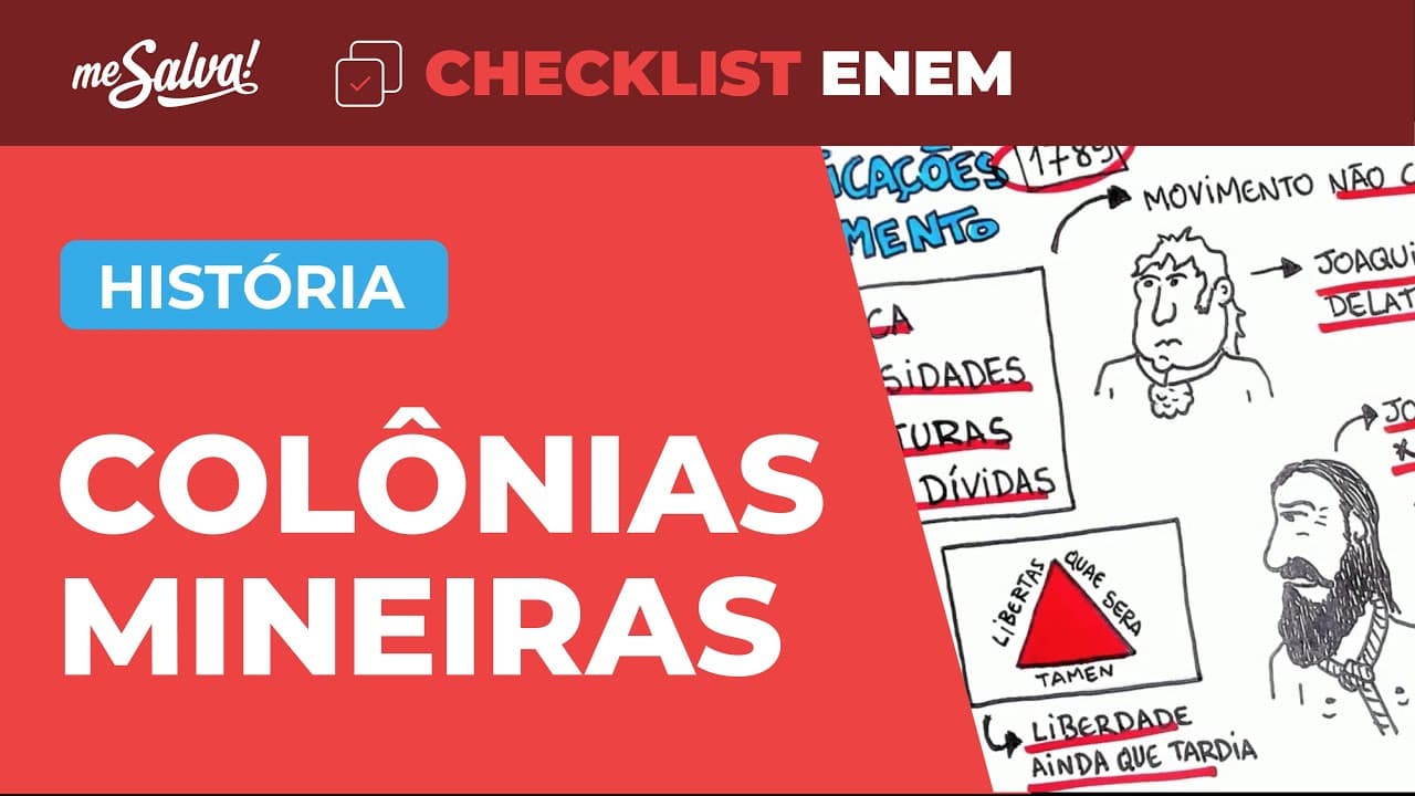 Thumbnail: Revoltas Coloniais: Inconfidência Mineira - História | Checklist ENEM | Me Salva!