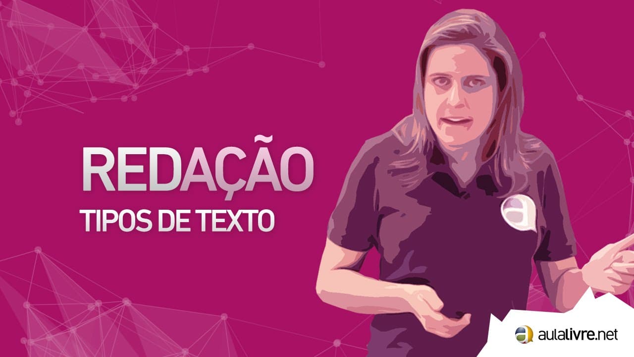 Thumbnail: Redação - Tipologia Textual- Tipos de textos