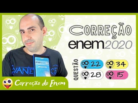 Thumbnail da aula: [CORREÇÃO DO ENEM] Questão 22 - Enem 2020 impresso - Prova azul ▷ Respeita as torcedoras!