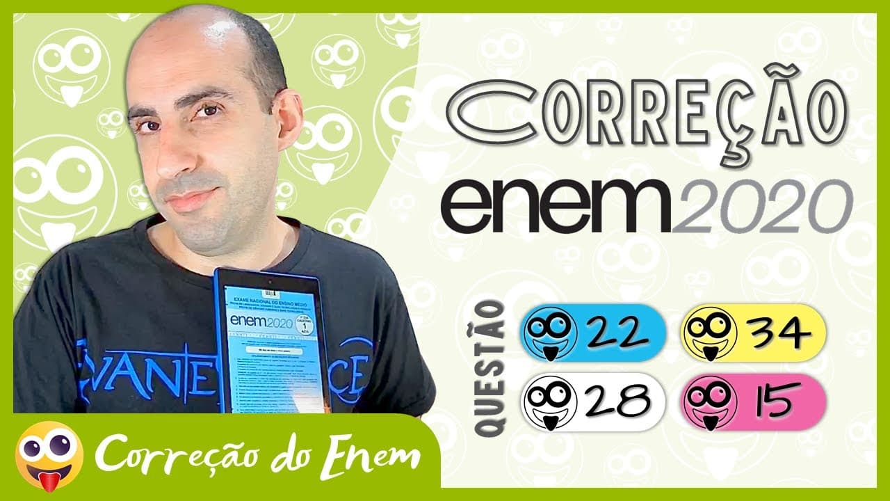 Thumbnail: [CORREÇÃO DO ENEM] Questão 22 - Enem 2020 impresso - Prova azul ▷ Respeita as torcedoras!