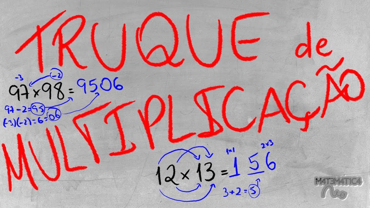 Thumbnail: TRUQUE: Como Multiplicar Números com 2 Algarismos MUITO RÁPIDO | Matemática Rio