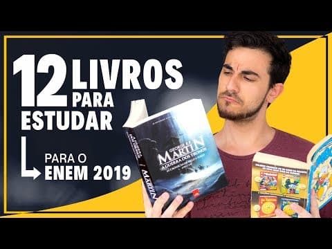 Thumbnail da aula: ⭐ LIVROS para estudar REDAÇÃO + LINGUAGENS para o ENEM 2019