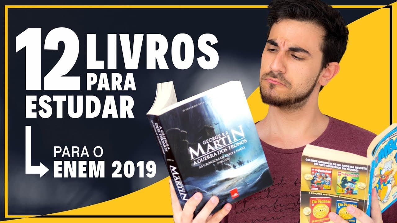 Thumbnail: ⭐ LIVROS para estudar REDAÇÃO + LINGUAGENS para o ENEM 2019