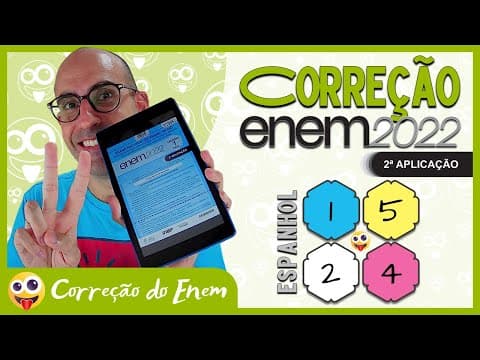 Thumbnail da aula: [CORREÇÃO DO ENEM] Questão 1 (espanhol) - Enem 2022 (2ª aplicação) - Prova azul ▷ Amistad