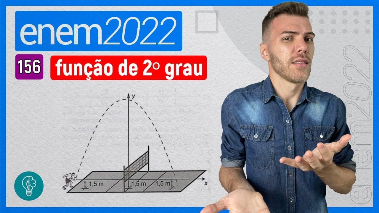 Thumbnail: ENEM 2022 - Q156 - Em jogos de voleibol, um saque é invalidado se a bola ... - FUNÇÃO DE 2º GRAU