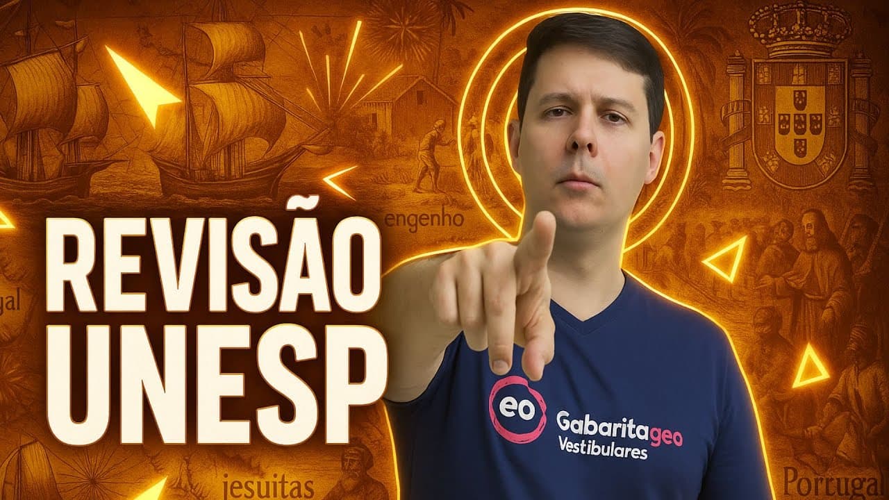 Thumbnail: REVISÃO UNESP 2026 | HISTÓRIA DO BRASIL | DITADURA MILITAR