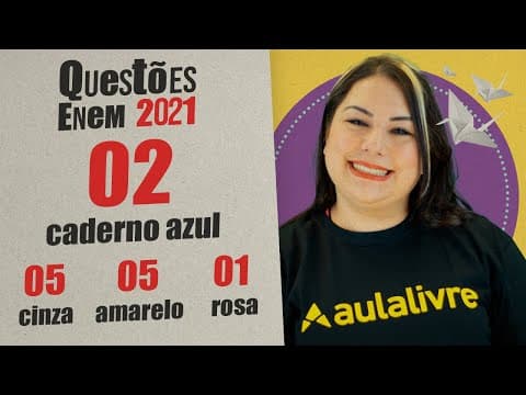 Thumbnail da aula: ENEM 2021 | Variação linguística | Questão 02 (caderno azul)