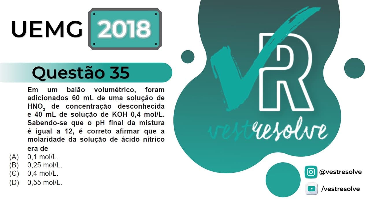 Thumbnail: Química - L5 - UEMG 2018