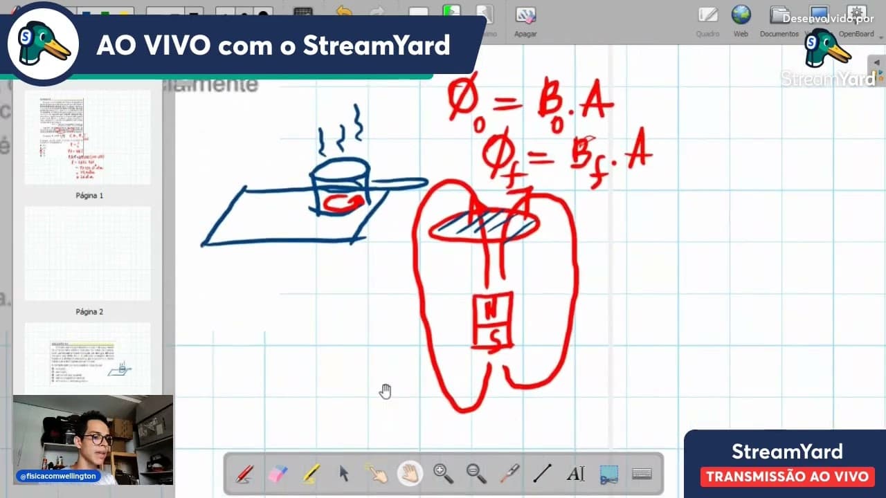 Thumbnail: (ENEM 2023) O fogão por indução funciona a partir do surgimento de uma corrente elétrica...