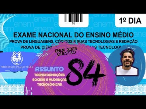 Thumbnail da aula: Resolução Enem 2023 - Humanas Questão 84