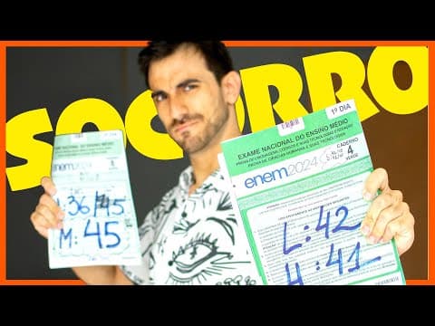 Thumbnail da aula: ⭐️ MINHAS NOTAS 800+ NO ENEM 2024 + ESTRATÉGIAS para Recomeçar os Estudos (ENEM 2025)