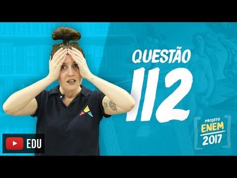 Thumbnail da aula: Enem 2016 - Linguagens | Questão 112 (Caderno Rosa)