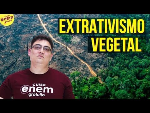 Thumbnail da aula: EXTRATIVISMO VEGETAL NO BRASIL | Resumo de Geografia para o Enem