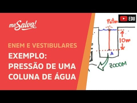 Thumbnail da aula: Me Salva! HID08 - Hidrostática - Exemplo: Pressão de uma Coluna de Água