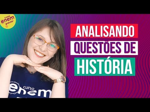 Thumbnail da aula: ANALISANDO AS QUESTÕES DE HISTÓRIA DO ENEM 2019 | Cobertura e resolução do exame