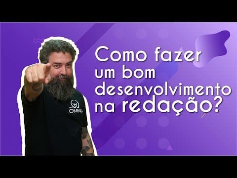 Thumbnail da aula: Como fazer um bom desenvolvimento na redação? - Brasil Escola