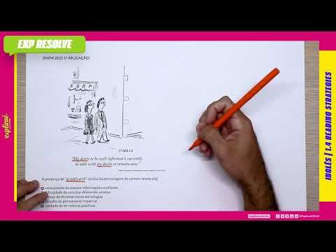 Thumbnail da aula: A PRESENÇA DE “AT ODDS WITH” NA FALA DO PERSONAGEM DO CARTUM REVELA O(A) (...) | READING STRATEGIES