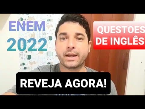 Thumbnail da aula: prova de inglês do enem 2017 parte 1