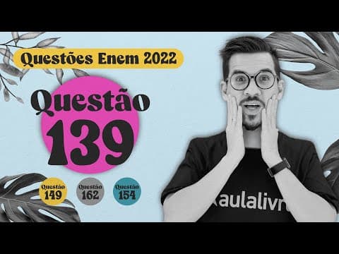 Thumbnail da aula: ENEM 2022 I Razão, proporção e porcentagem I Questão 139