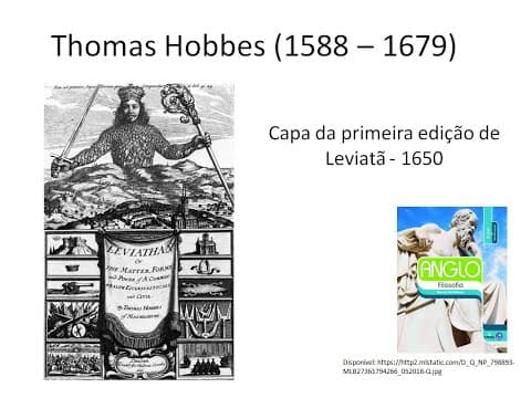 Thumbnail da aula: Thomas Hobbes (1588 - 1679)  - Correção de atividades Anglo e ENEM