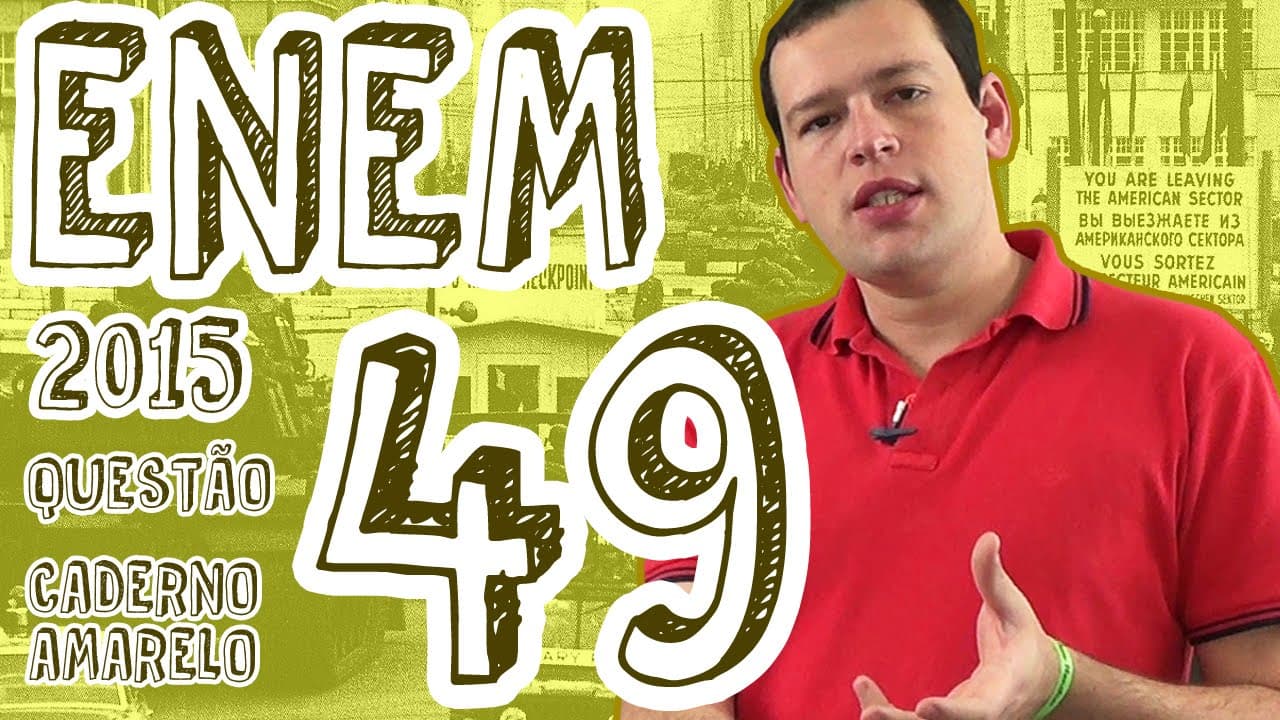 Thumbnail: ENEM 2015 - Questão 49 (Caderno Amarelo)