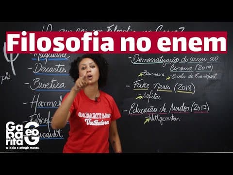 Thumbnail da aula: Filosofia ENEM 2024 - O que cai na prova do ENEM - GabaritaGeo