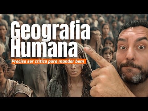 Thumbnail da aula: Te ensino GABARITAR GEOGRAFIA HUMANA | Enem e Fuvest |