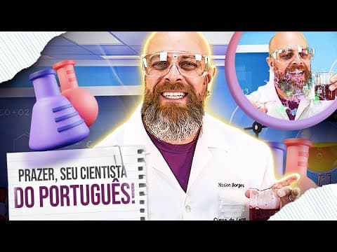 Thumbnail da aula: Aprendendo português de forma experimental | Cientista Noslen
